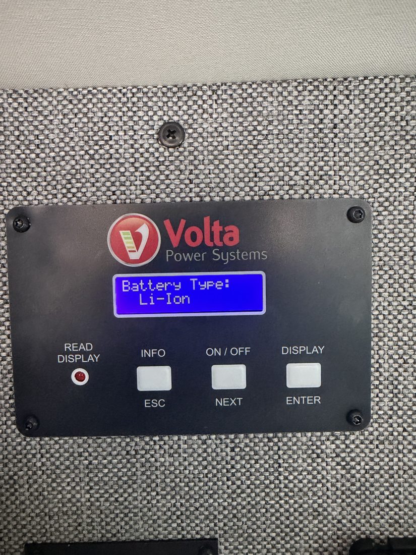 Volta panel: Battery type · Li-Ion