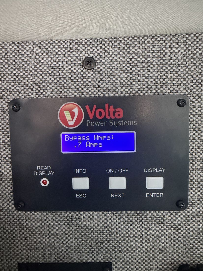 Volta panel: Bypass draw · 0.7 A