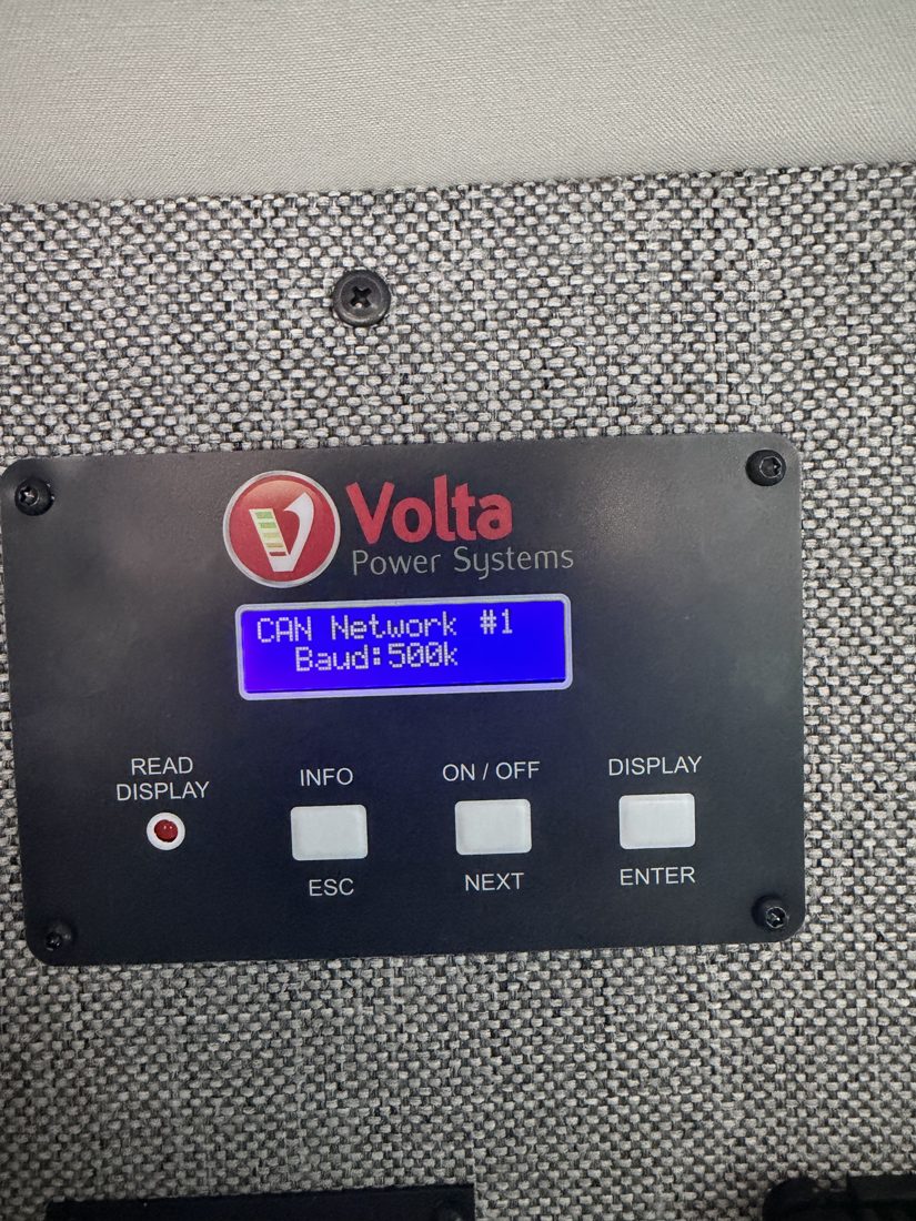 Volta panel: CAN bus · 500k · healthy