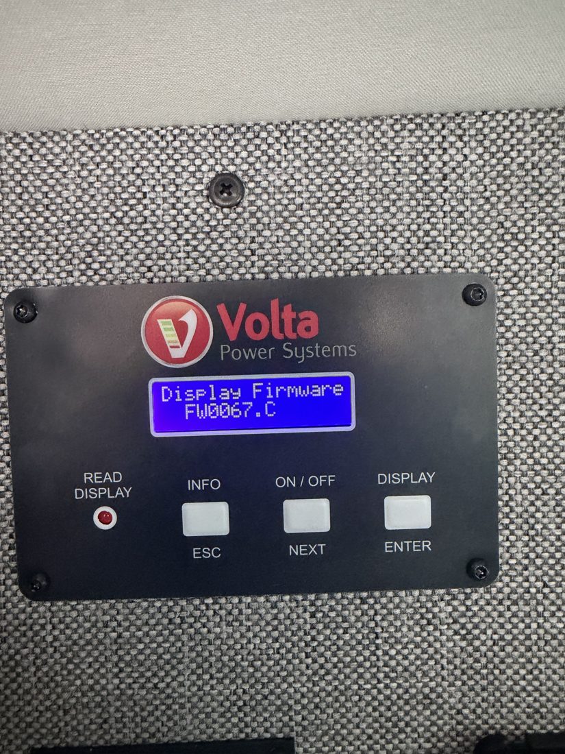 Volta panel: Display firmware · 0067.C