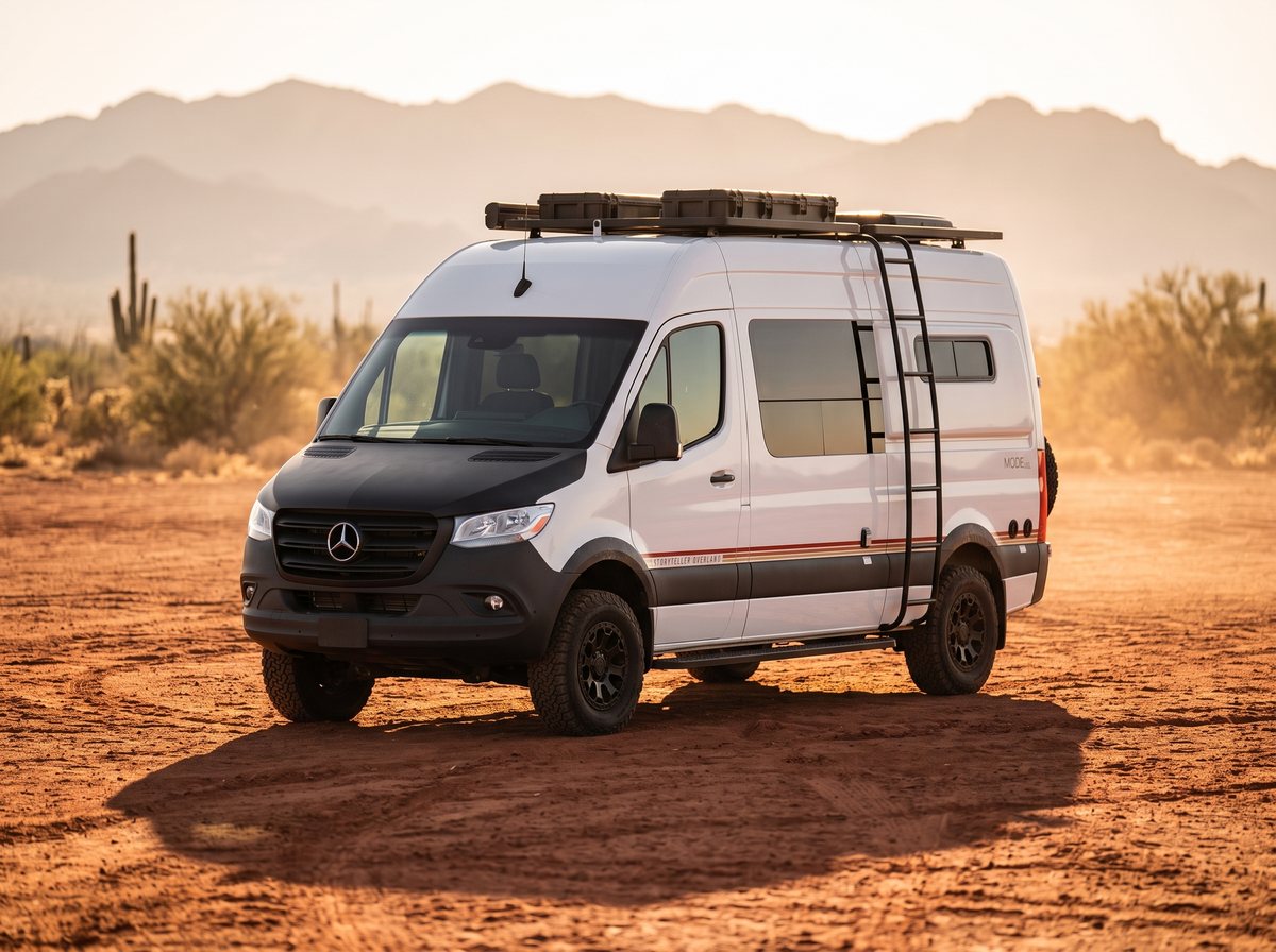 The Storyteller in golden-hour desert light